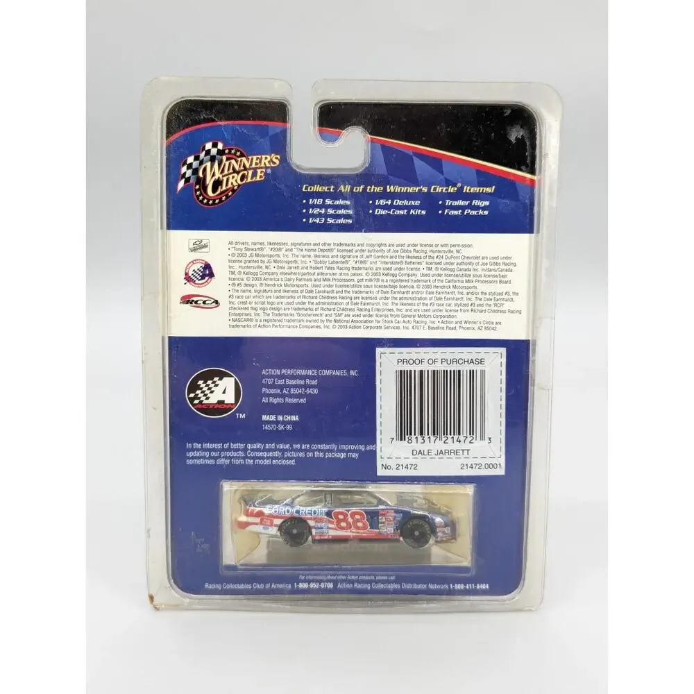 Winner's Circle Decade of Champions Dale Jarrett #88 Ford Taurus 1:64 Diecast